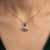 925 Silver CZ Evil Eye Necklace