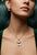 925 Sterling Silver Elegant Square Pendant with Earring