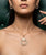 Sterling Silver Circle Pendant with Earring