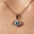 925 Silver Blue Charm RG Evil Eye Necklace