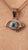 925 Silver Blue Charm RG Evil Eye Necklace