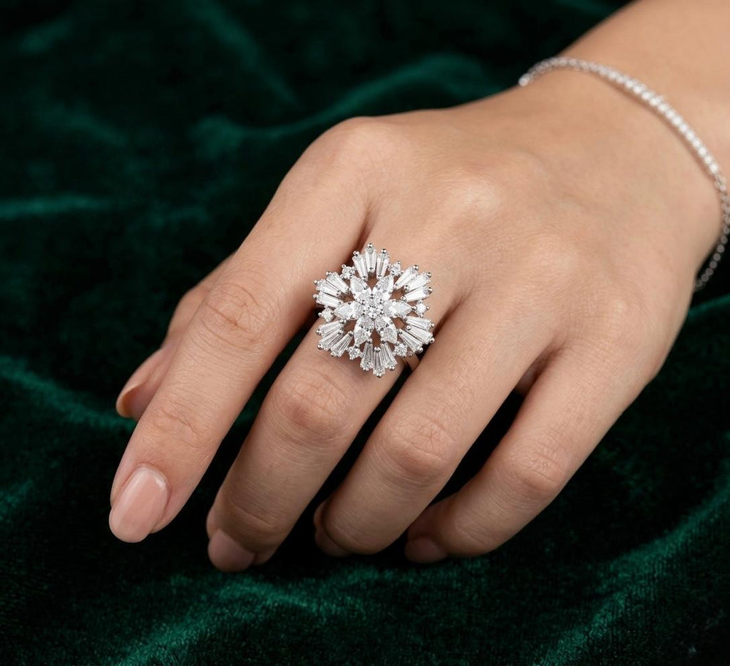 Buy Marquise 925 Sterling Silver jewellery Ring