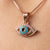925 Silver Rose Gold Evil Eye Necklace