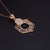 Sterling Silver Hexagon Shape Pendant with Earring