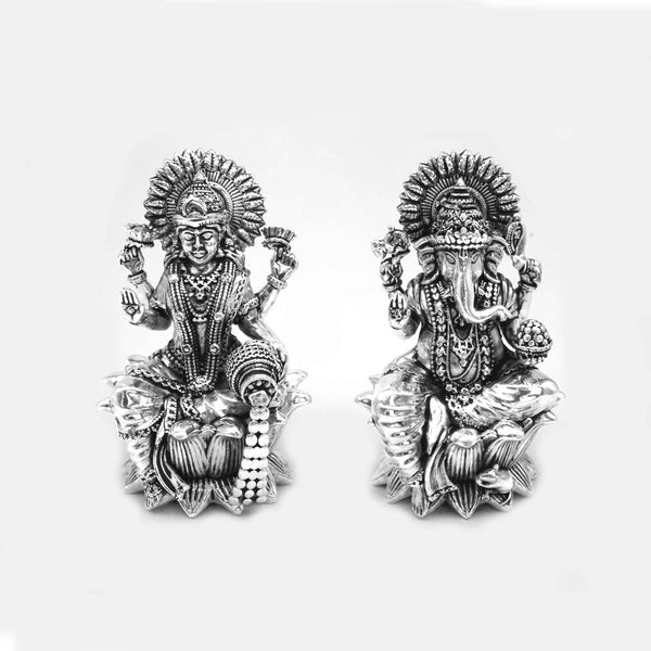 Buy 925 Sterling Silver Ganesh Laxmi Ji Combo Set Small Size