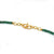 Buy Emerald Necklace with Kundan 925 Sterling Silver jewellery