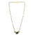 Buy Mangalsutra with Green Stone And Gold Beads 925 Sterling Silver jewellery