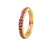 Buy Gold Plated Ruby Ring 925 Sterling Silver jewellery