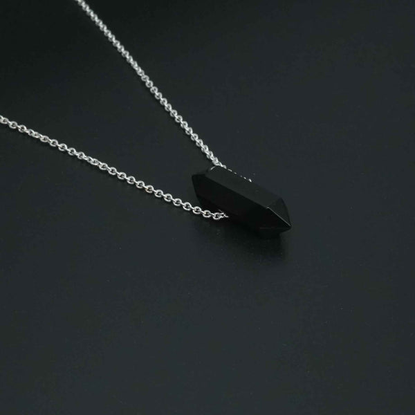 Buy Jet Stone Pendant with 925 Sterling Silver jewellery  Chain