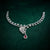 Flower Ruby Necklace With Drop Earrings 925 Sterling Silver