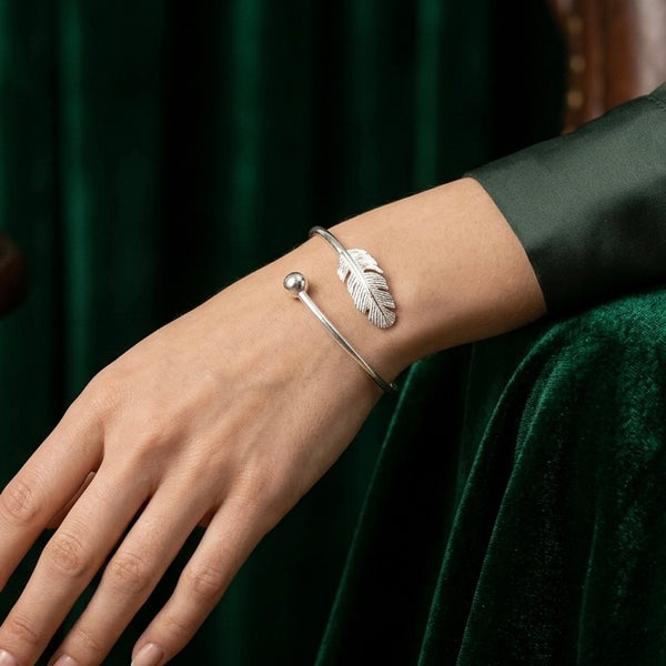Leaf 925 Sterling Silver Bracelet