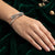 RITI- 925 Sterling Silver Oxidised White Pearl Kada