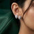 925 sterling Silver Oval Shape Studs