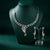 Flower Ruby Necklace With Drop Earrings 925 Sterling Silver