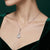 925 Sterling Silver jewellery Hanging Pendant With Earring for women