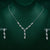 925 Sterling Silver Jewellery Half Heart Necklace With Earring