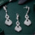 925 Sterling Silver jewellery Hanging Pendant With Earring for women