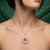 925 Sterling Silver Bridal Pendant With Earring