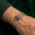 Buy online 925 Sterling Silver Trishul Rudraksha Bracelet