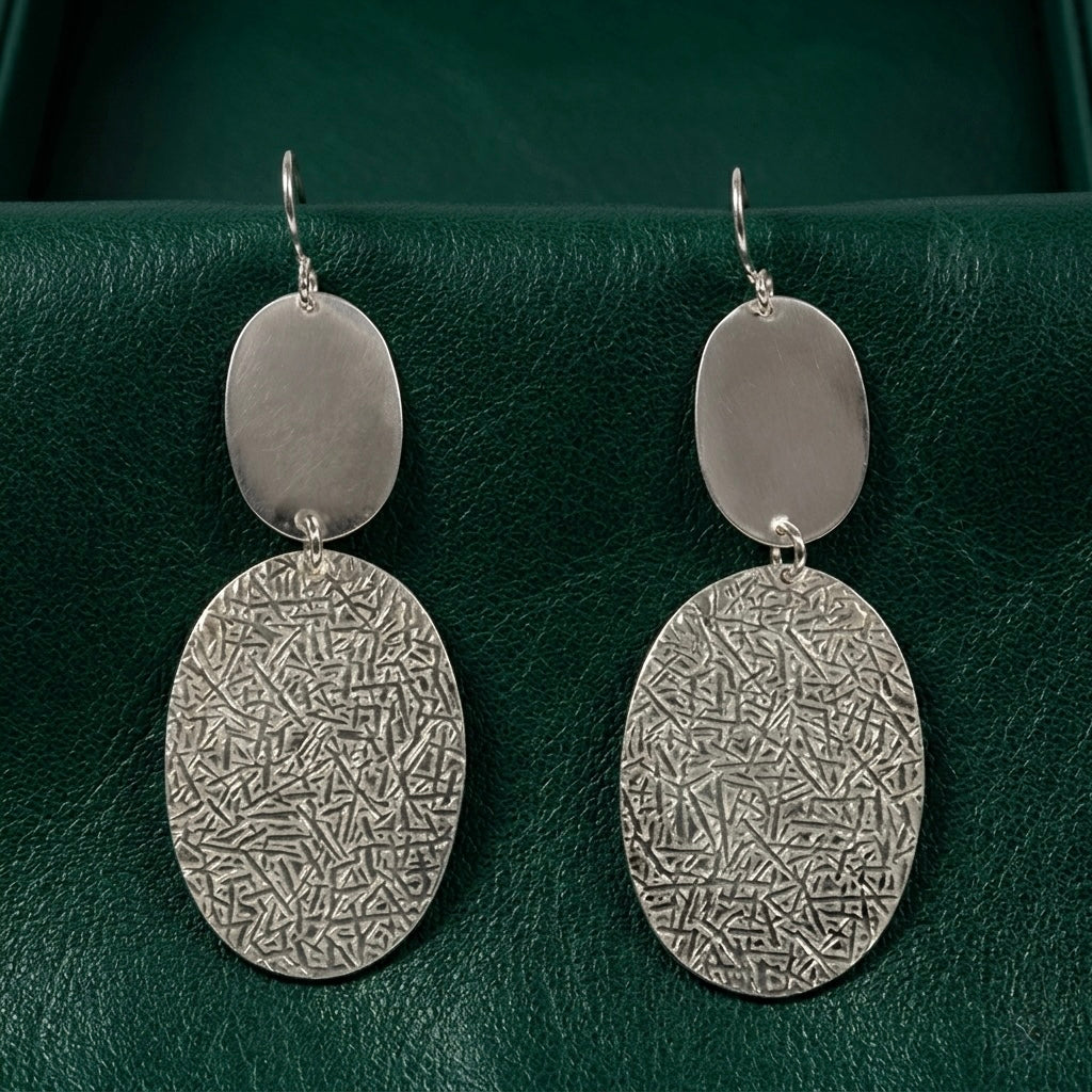 925 Sterling Silver Coin Earring