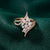925 Sterling Silver Rose Gold Pointer Ring