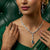Buy 925 Sterling Silver Jewellery Aqua Stone CZ Necklace Set with Ring & Bracelet for women