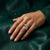 925 Sterling Silver Rose Gold Channel Ring