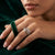 925 Sterling Silver Double Heart Ring