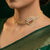 Ruby Pear Necklace With 925 Sterling Silver Earrings
