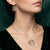 925 Sterling Silver Box Necklace with Earring