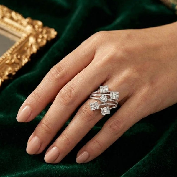 925 Sterling Silver ZigZag Ring