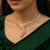 Gold Plated Reflective Necklace with Earrings 925 Sterling Silver jewellery