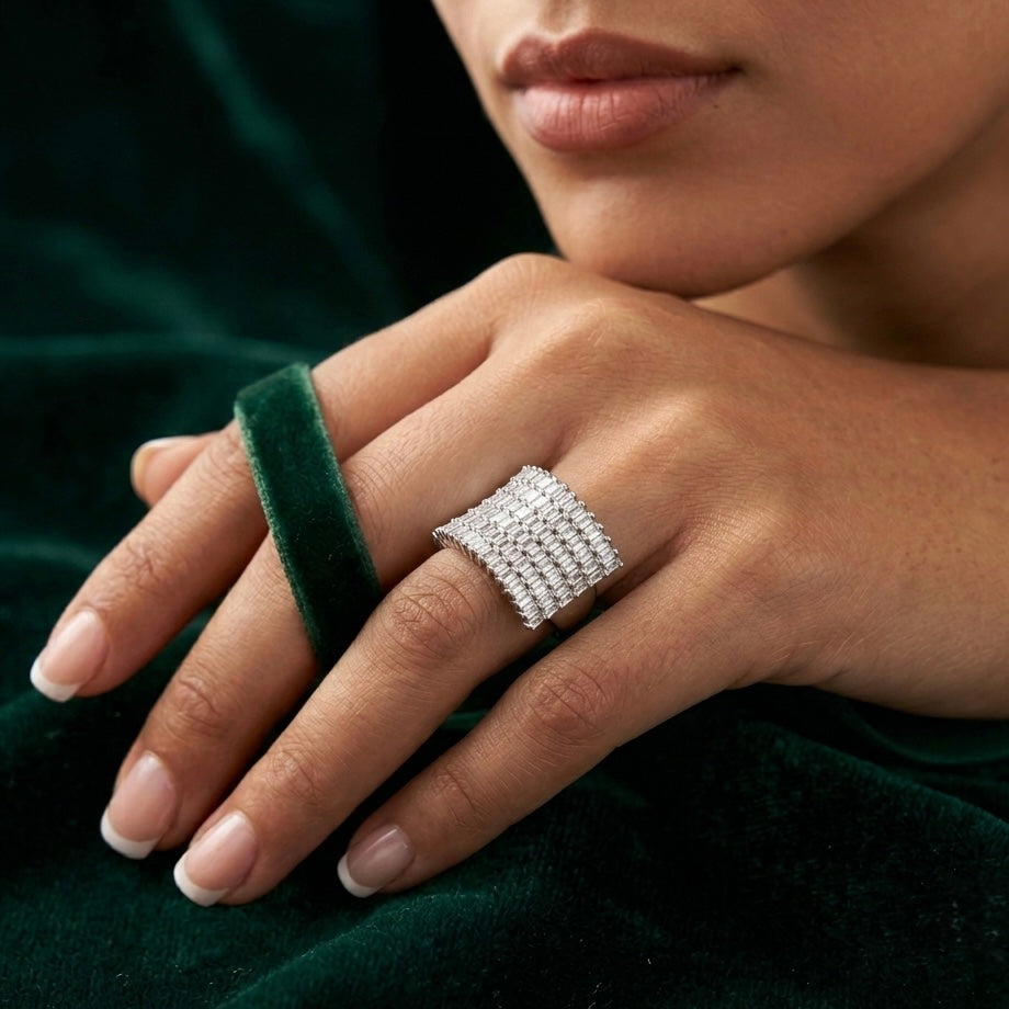 925 Sterling Silver Cocktail Ring