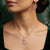 925 Sterling Silver 4 Heart Necklace with Earrings