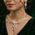 Ruby Necklace With Earrings 925 Sterling Silver Jewellery for women