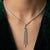 925 Sterling Silver Hanging Solitaire Chain Pendant