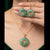 925 Sterling Silver Jewellery Light Green Jade Pendant with Earring