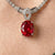 Ruby Solitaire Pendant With 925 Sterling Silver Chain
