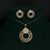 Sterling Silver Circle Pendant with Earring