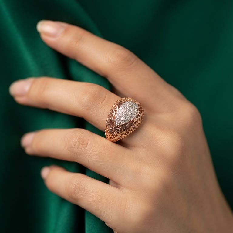 Rose Gold Chunky Rings