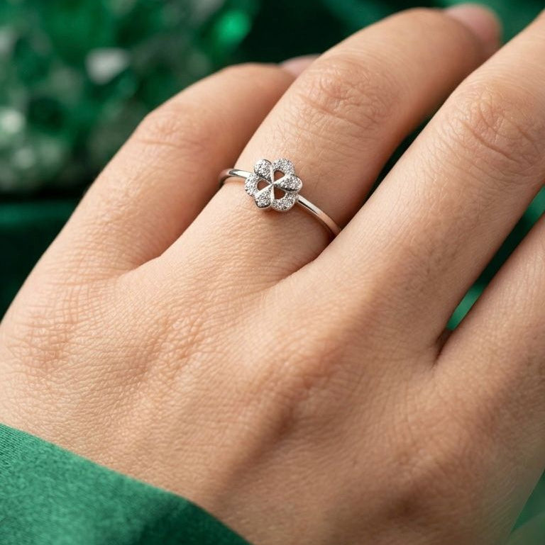 Silver Flower Ring