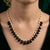 925 Sterling Silver Black Onyx Marquise Beads Necklace