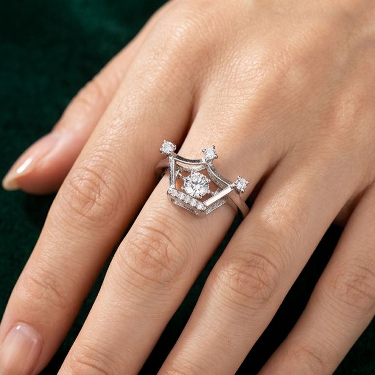 Buy Dancing King Ring 925 Sterling Silver jewellery