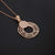 925 Sterling Silver Circle Pendant with Earring