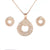 925 Sterling Silver Circle Pendant with Earring