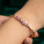 925 Sterling Silver Rose Gold Pink CZ Bracelet