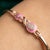 925 Sterling Silver Rose Gold Pink CZ Bracelet