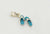 Sterling Silver Blue Slipper Pendant - Auriann