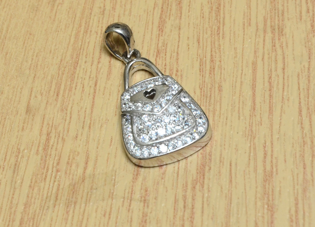 Silver Purse  Pendant - Auriann