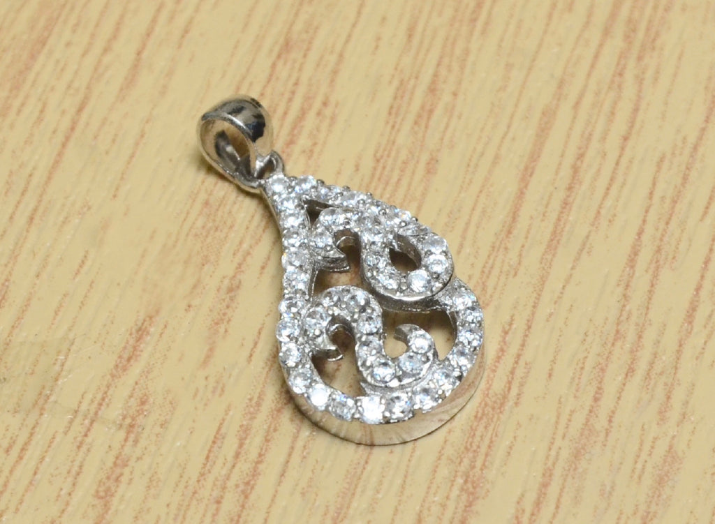 Silver CZ Mini Pendant - Auriann